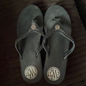 Donna Karan New York flip-flops, size 10.